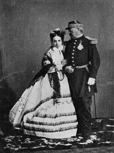 General Achille Bazaine (1811-88) und seine Frau, Josepha Pena, Sommer 1865 von Francois Aubert